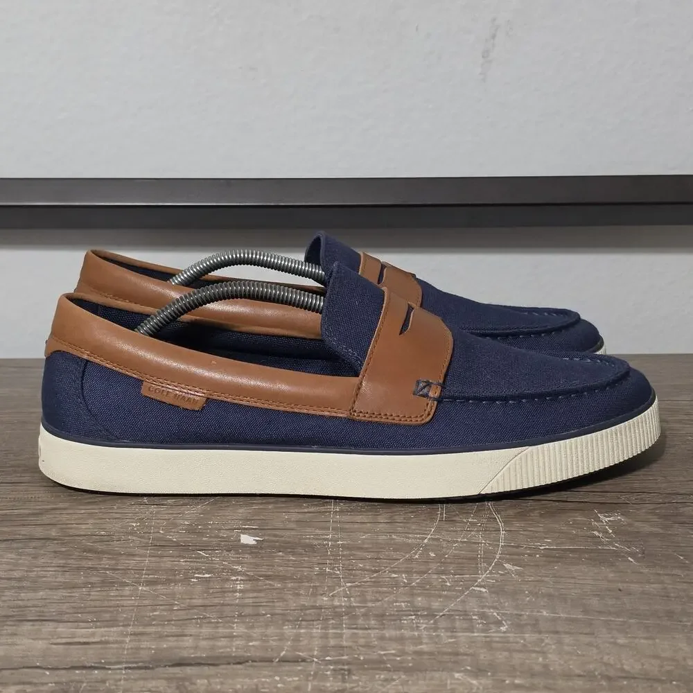 Cole Haan Nantucket 2.0 Men's Slip-On Penny Loafers Shoes Size 11.5 Blue